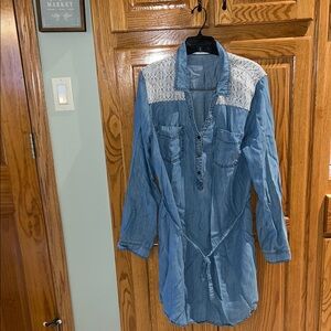 Maurices Light Blue Denim dress